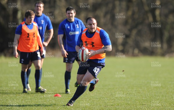 07.03.11 - Wales Rugby Training - Craig Mitchell during training. 