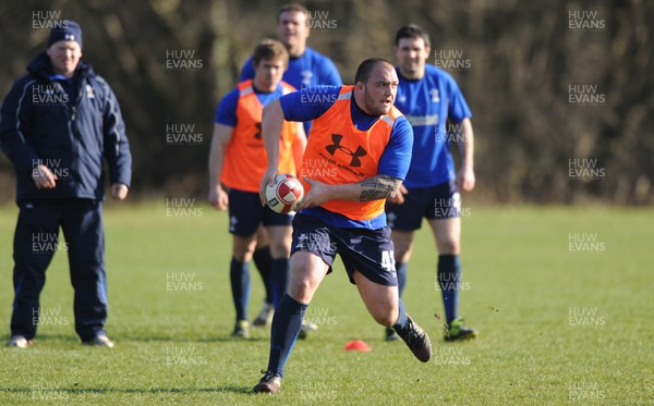 07.03.11 - Wales Rugby Training - Craig Mitchell during training. 