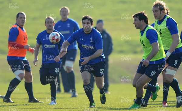 07.03.11 - Wales Rugby Training - Stephen Jones during training. 