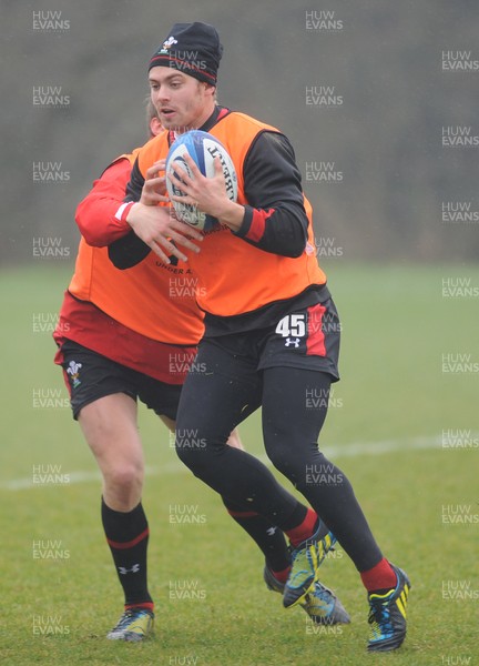 070313 - Wales Rugby Training -Leigh Halfpenny during training