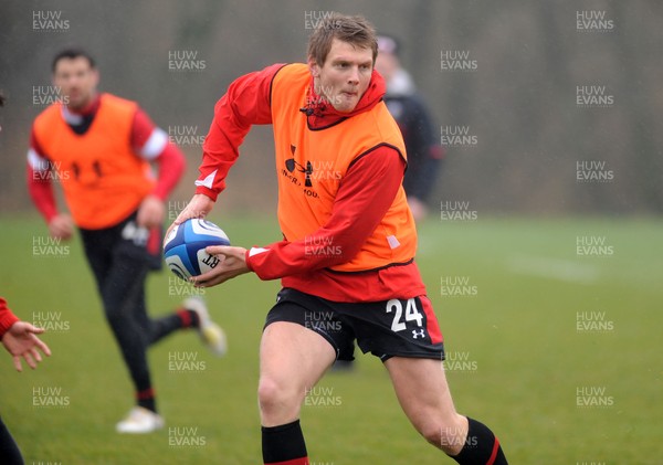 070313 - Wales Rugby Training -Dan Biggar during training