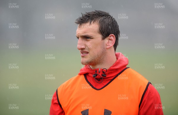 070313 - Wales Rugby Training -Sam Warburton during training