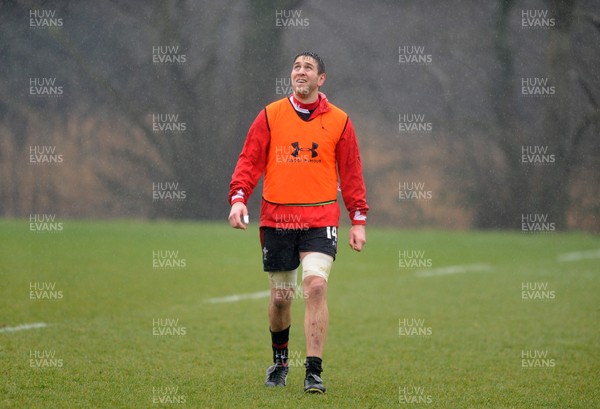 070313 - Wales Rugby Training -Ryan Jones during training