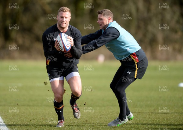 070316 - Wales Rugby Training -Ross Moriarty during training