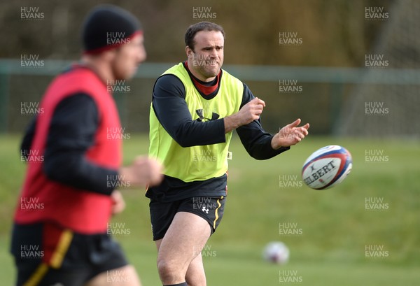 070316 - Wales Rugby Training -Jamie Roberts during training