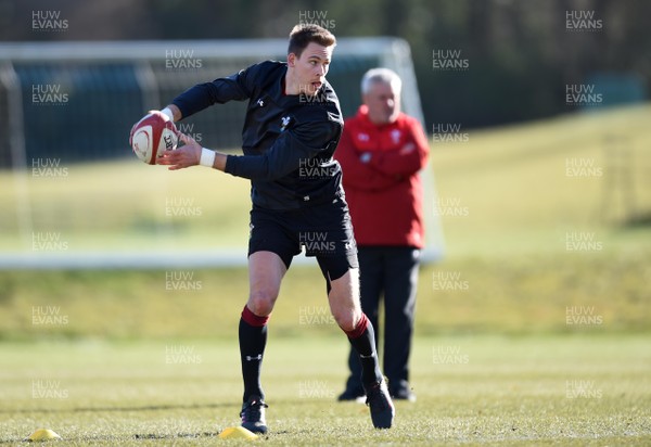 070318 - Wales Rugby Training - Liam Williams during training