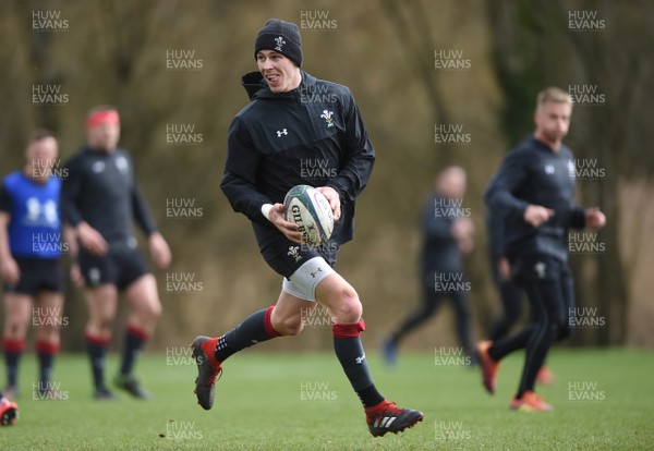 070319 - Wales Rugby Training - Liam Williams during training