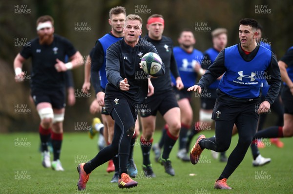 070319 - Wales Rugby Training - Gareth Anscombe during training
