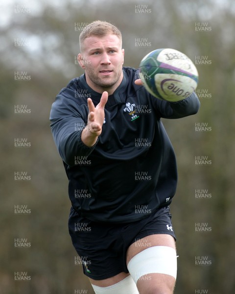 070319 - Wales Rugby Training - Ross Moriarty during training