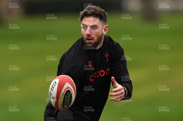 070322 - Wales Rugby Training - Alex Cuthbert during training
