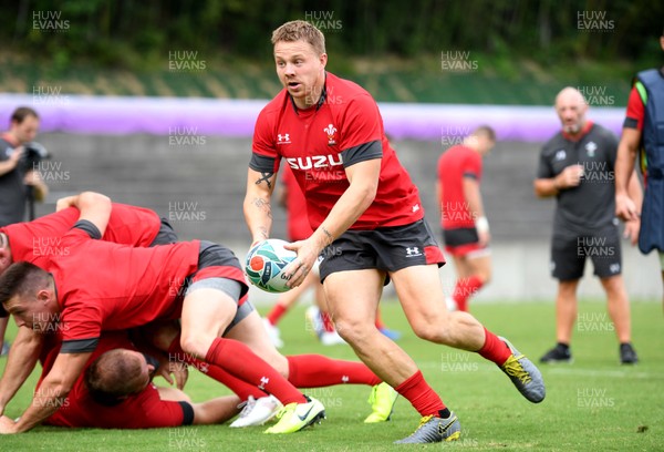 071019 - Wales Rugby Training - James Davies during training