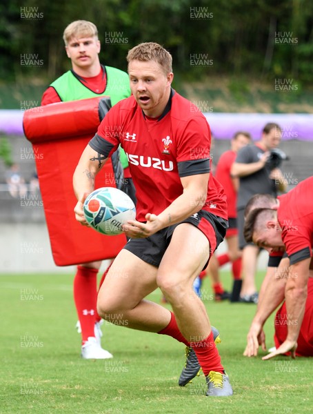071019 - Wales Rugby Training - James Davies during training