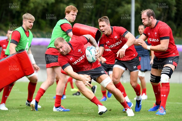 071019 - Wales Rugby Training - Ross Moriarty during training