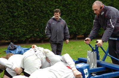 07.11.06  Wales rugby training... Coach Gareth Jenkins during training. 