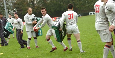 07.11.06  Wales rugby training... Ceri Sweeney during training. 