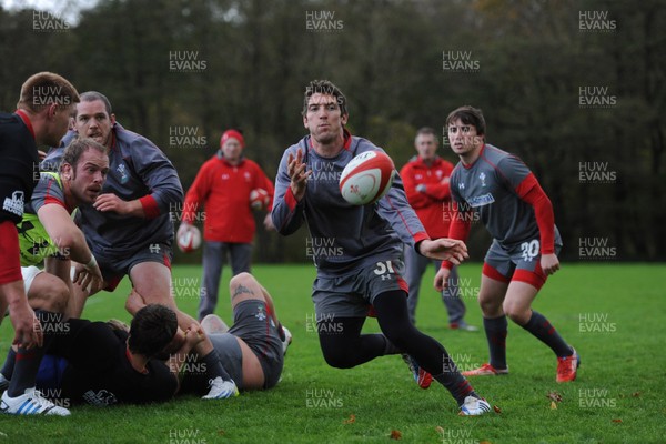 071113 - Wales Rugby Training -James Hook during training