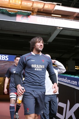 08.02.08 Wales rugby training,Millennium Stadium... Wales Gavin Henson. 