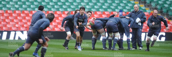 08.02.08 Wales rugby training,Millennium Stadium... Wales Mike Phillips in training. 