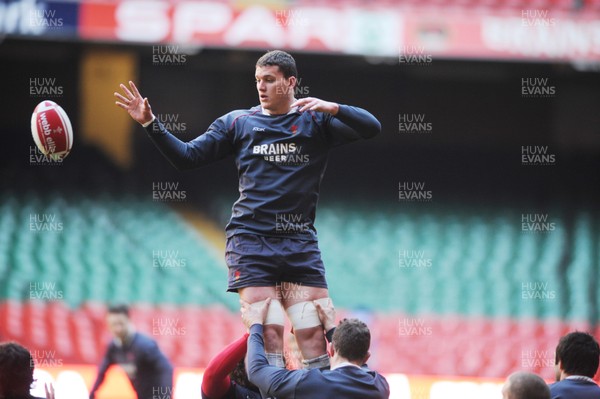 08.02.08 Wales rugby training,Millennium Stadium... Wales Ian Evans in training. 