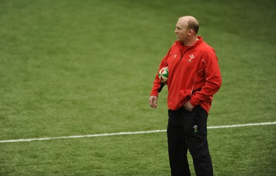 08.02.10 - Wales Rugby Training - Wales kicking coach Neil Jenkins during training. 