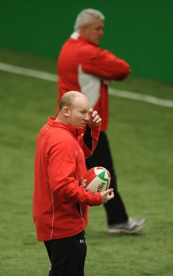 08.02.10 - Wales Rugby Training - Wales kicking coach Neil Jenkins during training. 