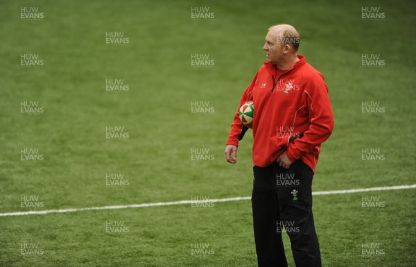 08.02.10 - Wales Rugby Training - Wales kicking coach Neil Jenkins during training. 