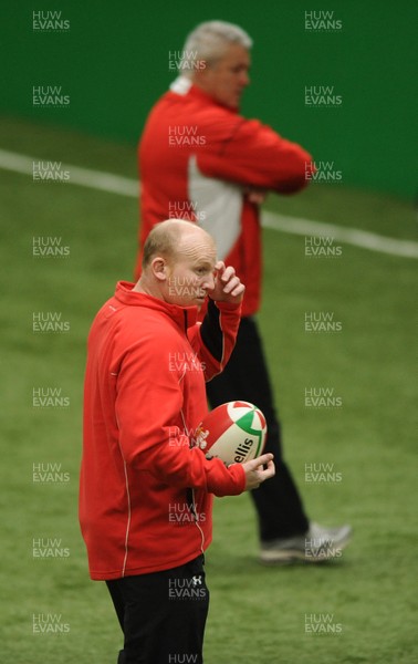 08.02.10 - Wales Rugby Training - Wales kicking coach Neil Jenkins during training. 