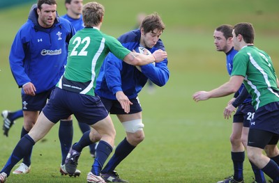 08.02.11 - Wales Rugby Training - Ryan Jones during training. 