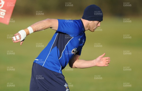 08.02.11 - Wales Rugby Training - Morgan Stoddart during training. 