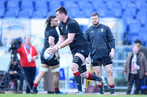 080219 - Wales Rugby Training - Adam Beard during training