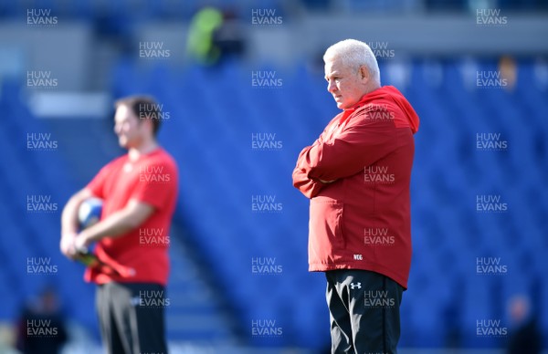 080219 - Wales Rugby Training - Warren Gatland during training