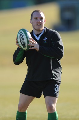 08.03.10 - Wales Rugby Training - Gethin Jenkins during training. 