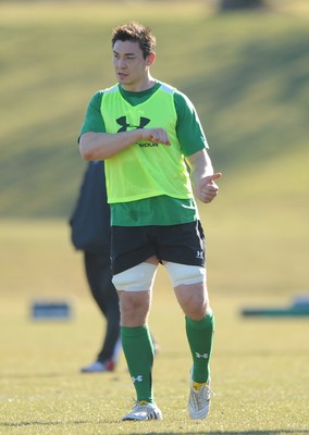 08.03.10 - Wales Rugby Training - Gareth Delve in action during training. 
