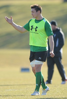 08.03.10 - Wales Rugby Training - Gareth Delve in action during training. 