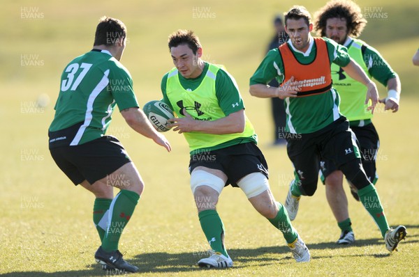08.03.10 - Wales Rugby Training - Gareth Delve in action during training. 