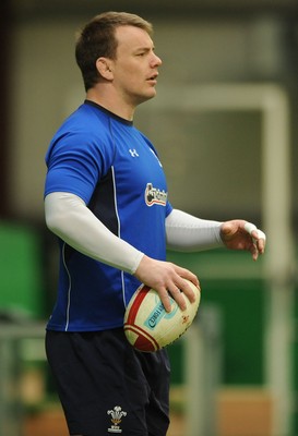 08.03.11 - Wales Rugby Training - Matthew Rees during training. 