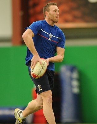 08.03.11 - Wales Rugby Training - Morgan Stoddart during training. 