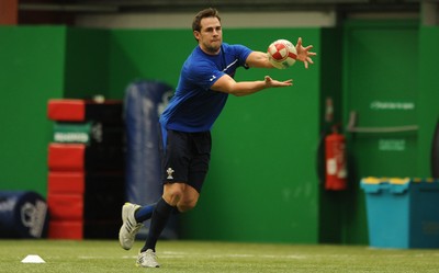 08.03.11 - Wales Rugby Training - Lee Byrne during training. 