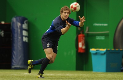08.03.11 - Wales Rugby Training - Leigh Halfpenny during training. 