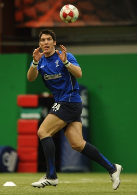 08.03.11 - Wales Rugby Training - James Hook during training. 
