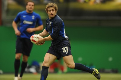 08.03.11 - Wales Rugby Training - Leigh Halfpenny during training. 