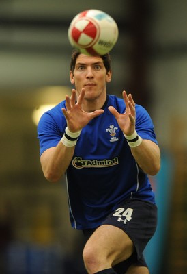 08.03.11 - Wales Rugby Training - James Hook during training. 