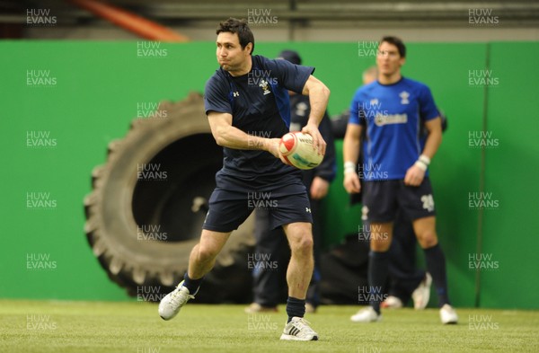 08.03.11 - Wales Rugby Training - Stephen Jones during training. 
