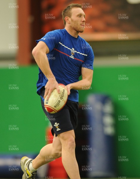 08.03.11 - Wales Rugby Training - Morgan Stoddart during training. 