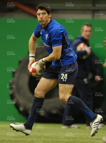08.03.11 - Wales Rugby Training - James Hook during training. 