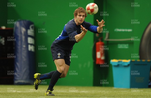 08.03.11 - Wales Rugby Training - Leigh Halfpenny during training. 