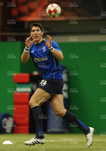 08.03.11 - Wales Rugby Training - James Hook during training. 