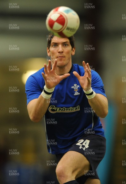 08.03.11 - Wales Rugby Training - James Hook during training. 