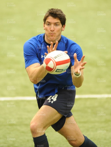08.03.11 - Wales Rugby Training - James Hook during training. 