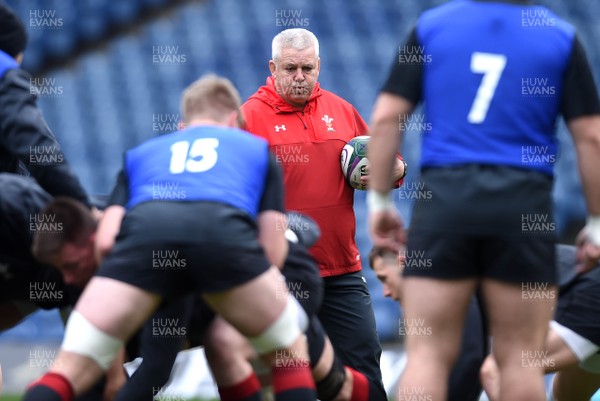 080319 - Wales Rugby Training - Warren Gatland during training